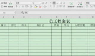 员工档案表怎么制作（员工档案表怎么制作表格）