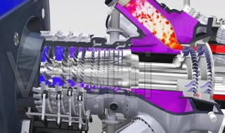 燃气轮机工作原理（燃气轮机工作原理图）