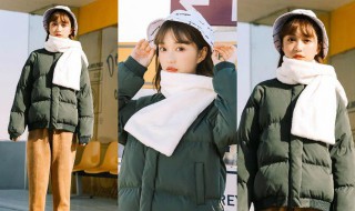 高领羽绒服可以搭配围巾吗（羽绒服怎样配围巾）