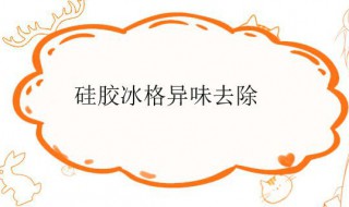 硅胶冰格异味去除 硅胶冰格有味