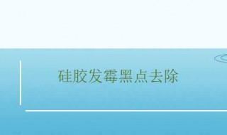 硅胶发霉黑点去除 硅胶发霉黑点去除多少钱