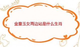 金童玉女两边站是什么生肖（十二生肖中金童玉女是那个肖）
