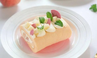 蜜桃乌龙蛋糕卷怎么做(蜜桃乌龙奶油蛋糕)