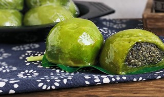 艾叶青团的做法（艾叶青团的做法视频）