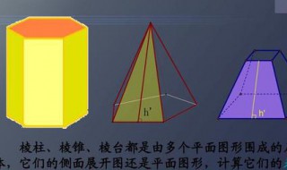 台体的高怎么求 台体面积怎么求