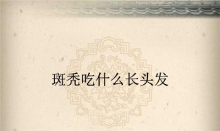 吃什么能食物长头发（吃什么能食物长头发长得快）