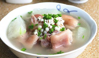 猪蹄块炖冬瓜的做法 冬瓜炖猪蹄怎么做