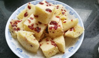 蔓越莓米发糕的做法（蔓越莓糕怎么做）