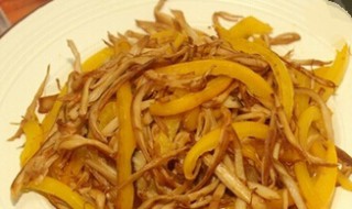 黄椒鲍菇丝如何做(青椒鲍菇丝)