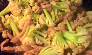 花菜炒肉丝的做法 花菜炒肉丝的做法视频