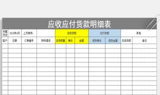 怎样做应收应付表（应收应付表模板）