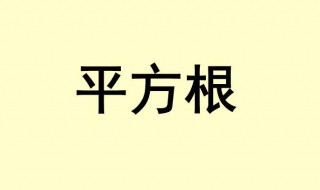 平方根的定义 什么叫算术平方根的定义