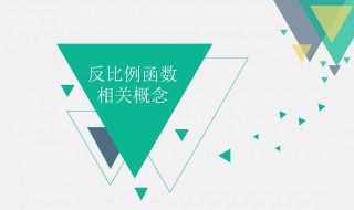 反比例的概念 小学正比例和反比例的概念