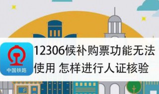 12306候补人脸识别失败怎么解决 火车票候补人脸识别为什么刷不上