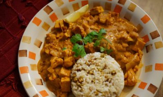 纯素豆腐菜花印度口味