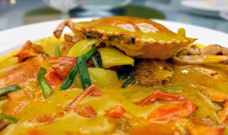 咖喱皇蟹做法步骤 泰香米咖喱皇炒蟹的做法