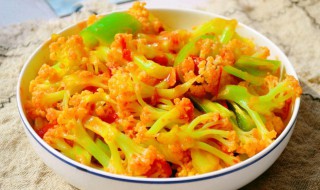 菜花炒西红柿步骤（菜花与西红柿怎么炒）