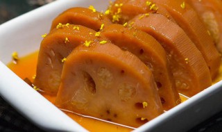 糯米桂花糖藕制作方法 糯米桂花糖藕制作方法窍门