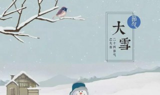 大雪节气气候特征（大雪节气气候特征是什么）