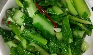 素炒小白菜的家常做法 素炒小白菜的家常做法简单