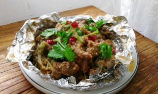 蒜香锡纸牛肉的做法 锡纸牛肉做法大全