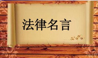 关于宪法的名言（关于宪法的名言标语）