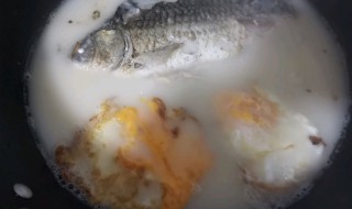 荷包蛋滚鲫鱼汤怎么做（荷包蛋煮鲫鱼汤）