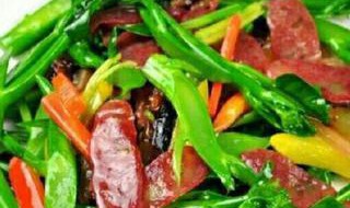腊肠炒青菜教程(腊肠炒青菜教程视频)