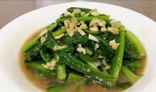 蒜香油麦菜的做法（蒜香油麦菜的做法视频教程）