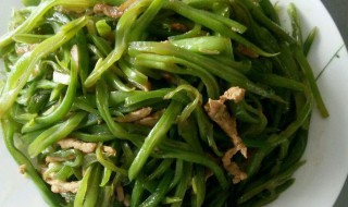 蒜蓉扁豆丝的做法 蒜蓉扁豆丝的做法视频