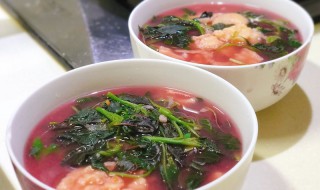 红米苋面疙瘩怎么做（红苋菜煮米粉）