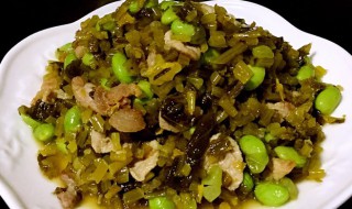 毛豆肉炒咸菜怎么做 肉丝咸菜炒毛豆的做法