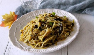 素茄丝做法步骤 素炒茄丝怎么做