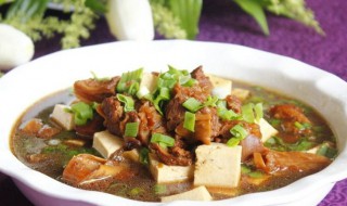 豆腐扒牛肉怎么做(豆腐牛肉怎么做好吃)