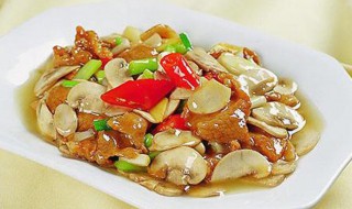 口蘑鸡肉片怎么做 口蘑肉片的做法