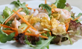 鲜虾玉米黄瓜沙拉 鲜虾木瓜沙拉