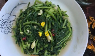 酱香蒜蓉茼蒿怎么做 蒜蓉从蒿的做法