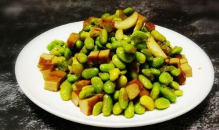 肉末毛豆炒香干怎么做 肉末毛豆炒香干做法