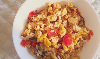 五彩酱香腊肠炒饭 腊味香肠炒饭