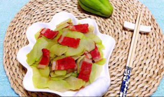 培根炒佛手瓜 如何炒佛手瓜