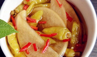 泡椒白萝卜简单的二种做法 泡椒白萝卜简单的二种做法视频