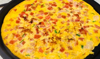 番茄虾仁鸡蛋饼的做法 虾鸡蛋饼的做法大全