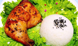 花雕香草沙茶烤鸡腿饭的做法