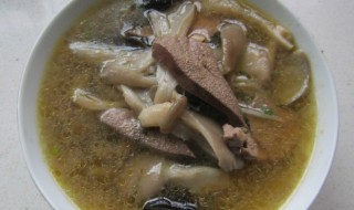 明目鲜蘑猪肝汤怎么做