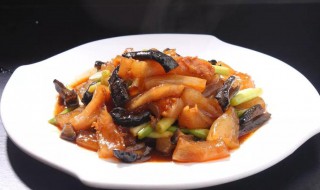 麻油葱烧乌鱼膘怎么做 家常菜麻油葱烧乌鱼膘的做法