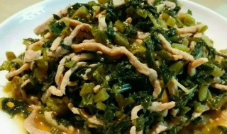 雪菜炒肉丝做法（雪菜炒肉丝做法窍门）