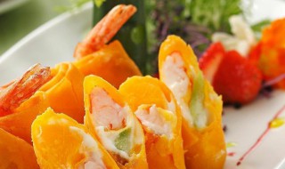 鲜虾蔬果卷怎么做（鲜虾蔬果卷怎么做好吃）