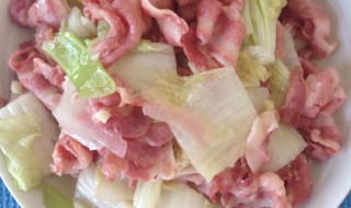 培根白菜鲁怎么做（圆白菜培根）