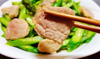 芦笋炒肉片的做法（芦笋炒肉片怎么做好吃窍门）