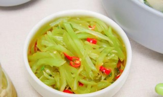 茄汁莴笋怎么做 茄汁莴笋怎么做好吃